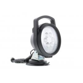 Phare de travail LED CARBONLUX rond diam 164mm magnetique avec ventouse et cable spiralé